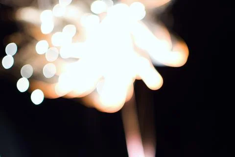 Fire show in the night Stock Photos