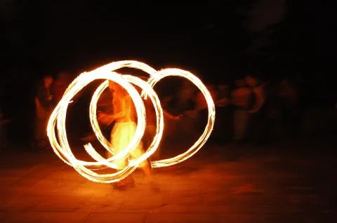 Fire show Stock Photos