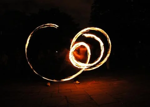 Fire show Stock Photos