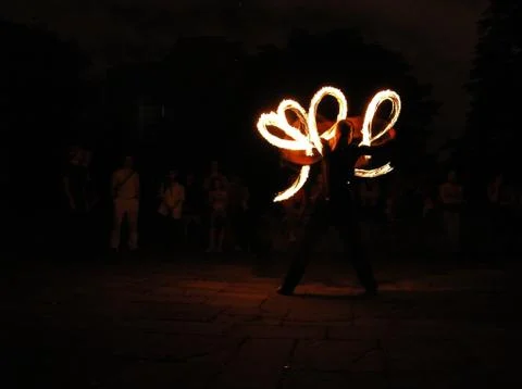 Fire show Stock Photos