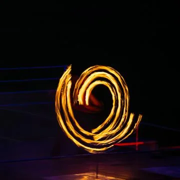 Fire show Foto stock