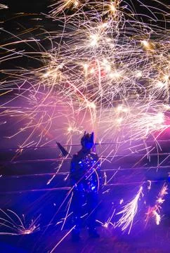 Fire show Stock Photos