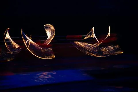 Fire show Foto stock