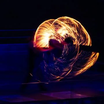 Fire show Foto stock
