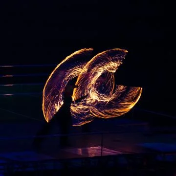 Fire show Stock Photos