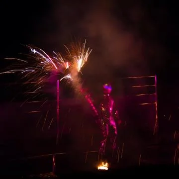 Fire show Stock Photos