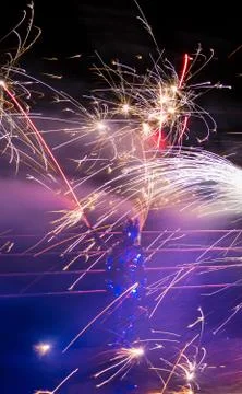 Fire show Stock Photos