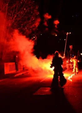 Fire show Stock Photos