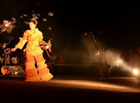 Fire show Stock Photos