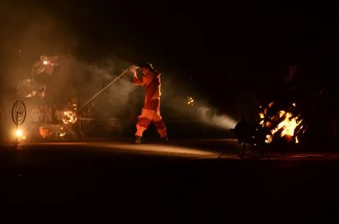 Fire show Stock Photos