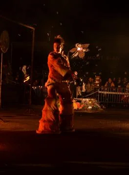 Fire show Stock Photos