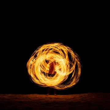 Fire show Stock Photos