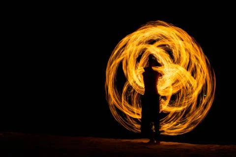 Fire show Stock Photos