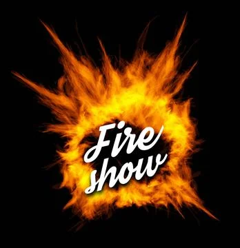 Fire show vector illustration with fire Fire show vector illustration with... Stock Photos