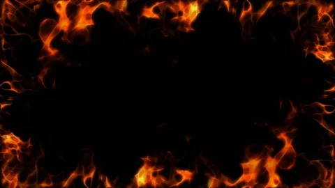 Fire side corner loop animation Stock Footage 117588382
