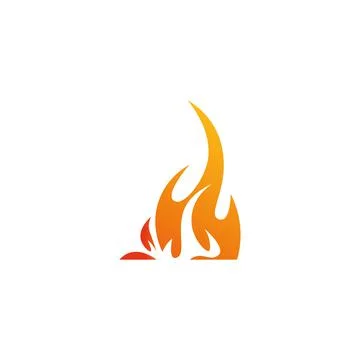 Fire sign icon, bonfire. Vector illustration eps 10 Stock Illustration