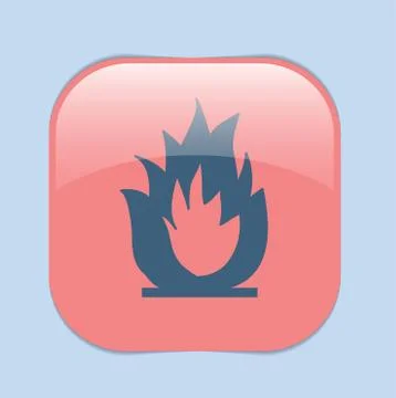 Fire sign. Stock Illustration