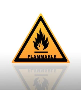 Fire sign warning Stock Illustration