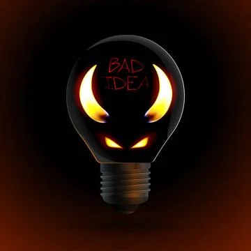 Fire silhouette of devil in bulb fire silhouette of the devil in the bulb.... Stock Photos