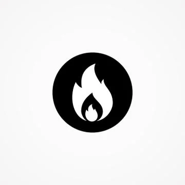 Fire silhouette Stock Illustration