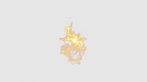 Fire Simulations, Fire explosion, 3d render,  With Alpha Channel Stock Footage 289563940