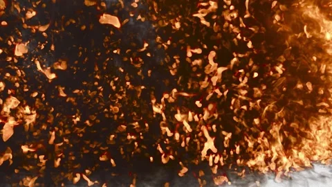 Fire Simulations, Fire explosion, 3d render,  With Alpha Channel Stock Footage 291712237