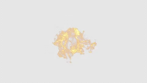 Fire Simulations, Fire explosion, 3d render,  With Alpha Channel Stock Footage 295807609
