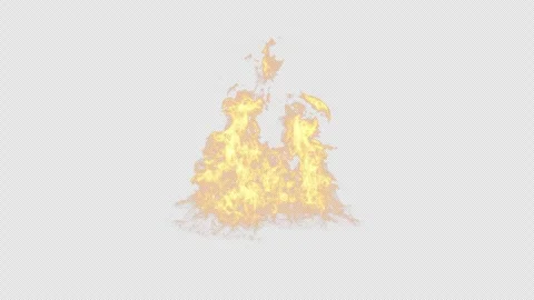 Fire Simulations, Fire explosion, 3d render,  With Alpha Channel Stock Footage 296294381