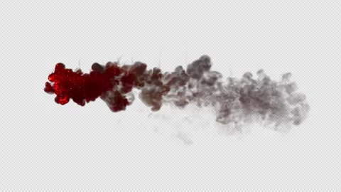 Fire Simulations, Fire explosion, 3d render,  With Alpha Channel Stock Footage 296777284