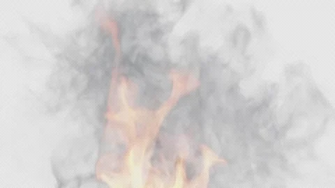 Fire Simulations, Fire explosion, 3d render,  With Alpha Channel Stock Footage 300051170
