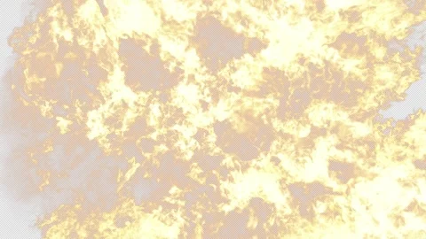 Fire Simulations, Fire explosion, 3d render,  With Alpha Channel Stock Footage 301003053