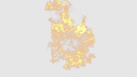 Fire Simulations, Fire explosion, 3d render,  With Alpha Channel Stock Footage 302379967