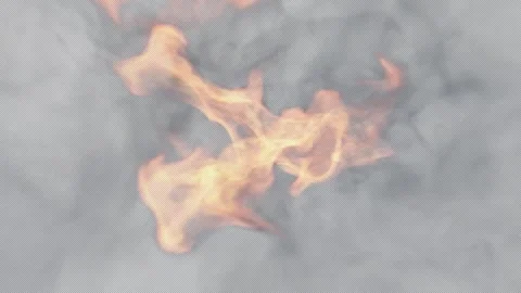 Fire Simulations, Fire explosion, 3d render,  With Alpha Channel Stock Footage 303928329