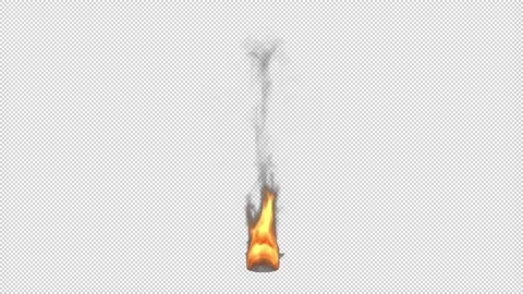 Fire Single Flame HD Stock Footage 160589466