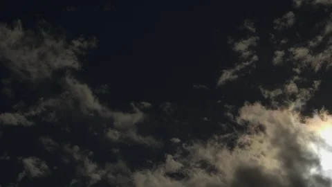 Fire in the sky motion clouds on blue sky Stock Footage 122965604