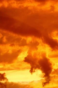 Fire in the sky 库存照片