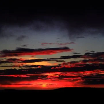 Fire in the sky Stock Photos