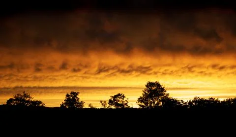 Fire in the sky Stock Photos