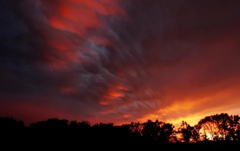 Fire in the Sky Stock Photos