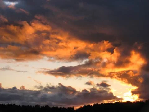 Fire in the sky Stock Photos