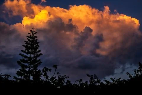 Fire in the sky Fotos de archivo