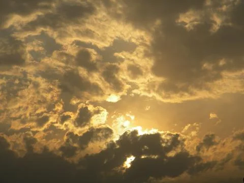 Fire on the sky Foto stock