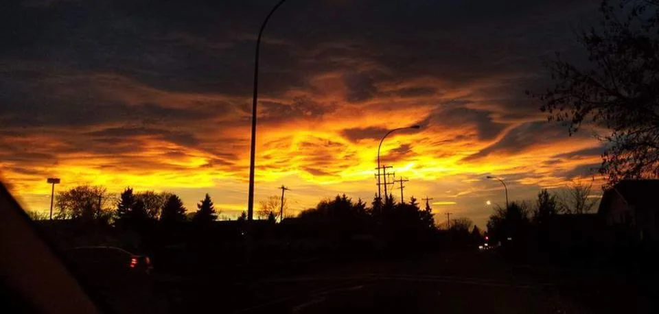 Fire in the sky Stock Photos