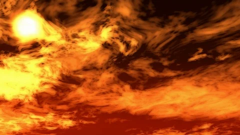 Fire Sky - Sun Left Stock Footage 119601076