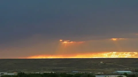 Fire in the Sky in Wells Stock Footage 11817863