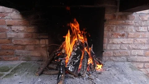 Fire in slomo Stock Footage 75419081