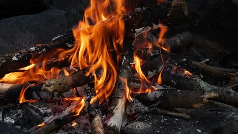 Fire Slow Motion 1 Stock Footage 120350549