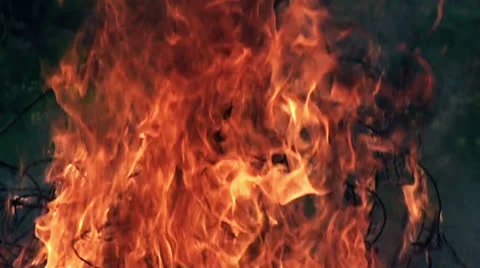 Fire in slow motion (4) Видео 23374475