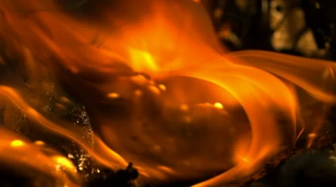 Fire, Slow Motion Stock Footage 10862210