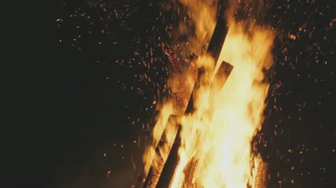 Fire, slow motion Stock Footage 22034919